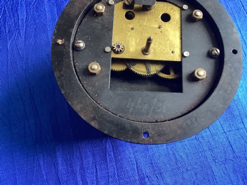 ANTIQUE BRASS LARGE FERRANTI FACTORY CLOCK - ADDITIONAL PHOTO 7