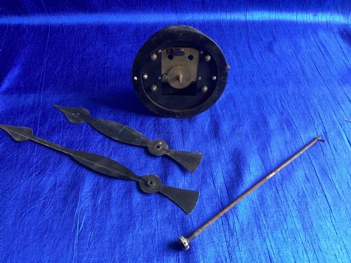 ANTIQUE BRASS LARGE FERRANTI FACTORY CLOCK - ADDITIONAL PHOTO 8