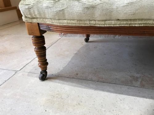 ANTIQUE EDWARDIAN SATINWOOD 2 SEATER SETTEE - ADDITIONAL PHOTO 4