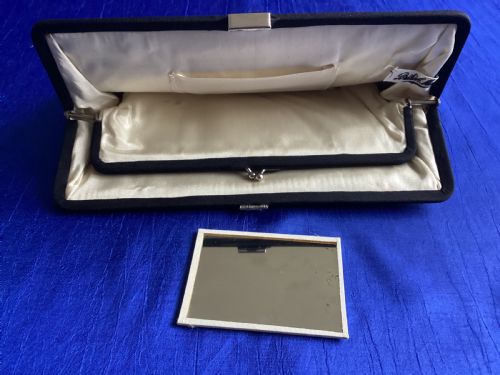 ANTIQUE ART DECO BLACK SILK EVENING BAG - ADDITIONAL PHOTO 10