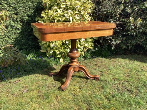 VICTORIAN ROSEWOOD GAMES TABLE - ADDITIONAL PHOTO 2