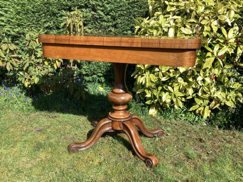 VICTORIAN ROSEWOOD GAMES TABLE - ADDITIONAL PHOTO 3