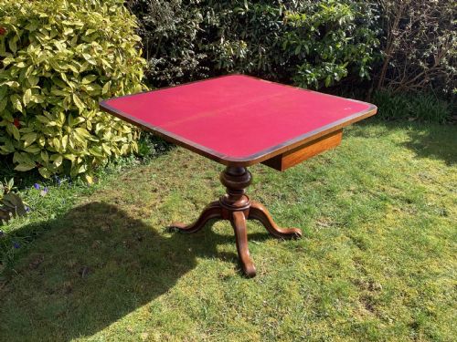 VICTORIAN ROSEWOOD GAMES TABLE - ADDITIONAL PHOTO 6