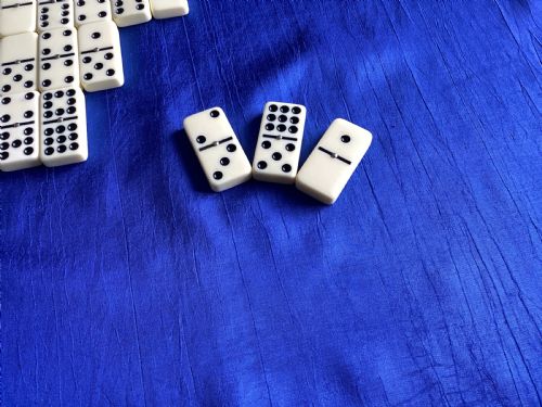 EDWARDIAN SET OF DOUBLE NINE DOMINOS - ADDITIONAL PHOTO 5