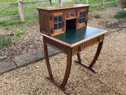VINTAGE ARTS AND CRAFTS LADIES WRITING DESK - ADDITIONAL PHOTO 5
