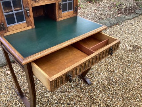 VINTAGE ARTS AND CRAFTS LADIES WRITING DESK - ADDITIONAL PHOTO 11