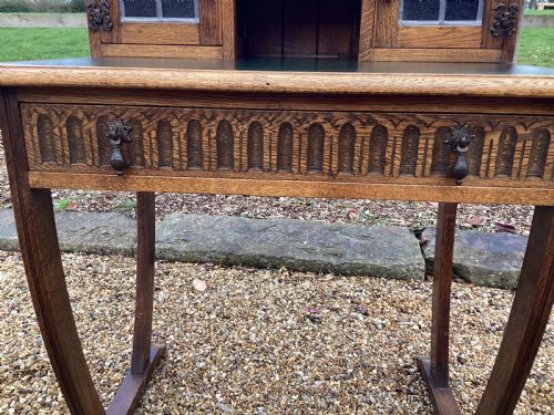 VINTAGE ARTS AND CRAFTS LADIES WRITING DESK - ADDITIONAL PHOTO 13