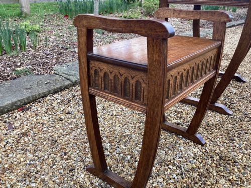 VINTAGE ARTS AND CRAFTS LADIES WRITING DESK - ADDITIONAL PHOTO 15