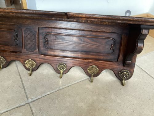ANTIQUE FRENCH ARCHELLE OAK CHINA RACK - ADDITIONAL PHOTO 2