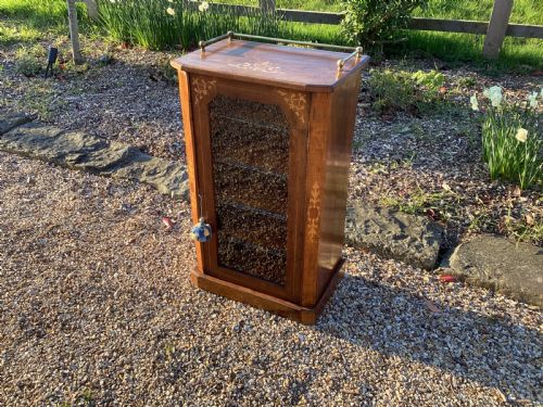 VICTORIAN BURR WALNUT MUSIC CABINET - ADDITIONAL PHOTO 2