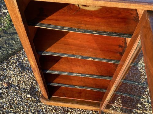 VICTORIAN BURR WALNUT MUSIC CABINET - ADDITIONAL PHOTO 7