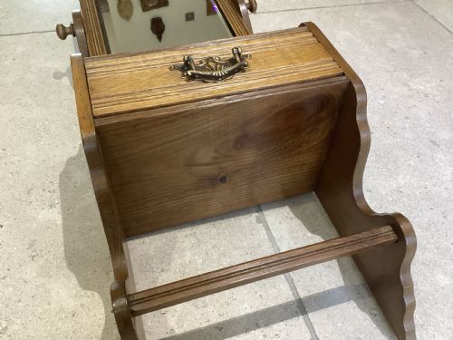 EDWARDIAN ARTS AND CRAFTS OAK VANITY UNIT - ADDITIONAL PHOTO 8