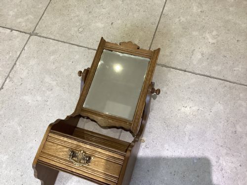 EDWARDIAN ARTS AND CRAFTS OAK VANITY UNIT - ADDITIONAL PHOTO 11