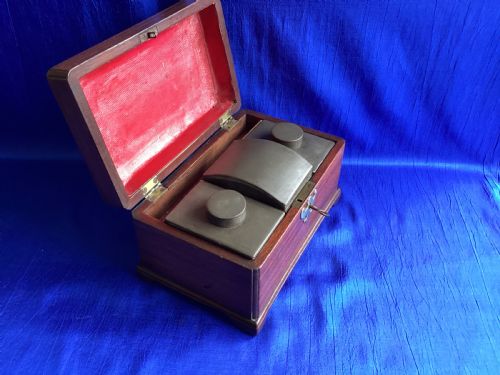 VINTAGE GEORGIAN MAHOGANY TEA CADDY - ADDITIONAL PHOTO 8