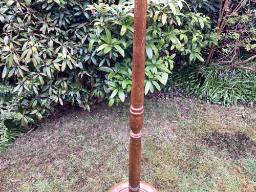 ANTIQUE OAK STANDARD LAMP - ADDITIONAL PHOTO 7
