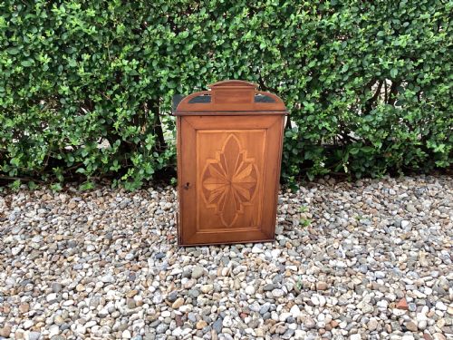 antique french marquetry small hanging cupboard - CATEGORY: ANTIQUE CUPBOARDS - DATED EDWARDIAN