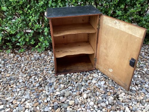 ANTIQUE FRENCH MARQUETRY SMALL HANGING CUPBOARD - ADDITIONAL PHOTO 4