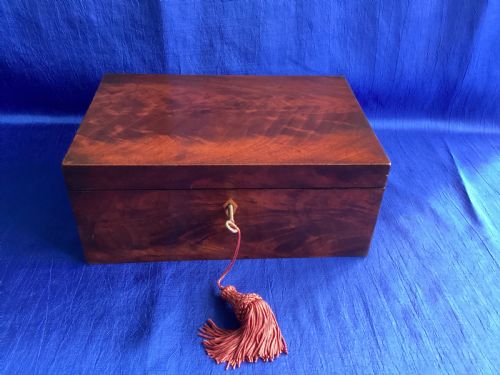 ANTIQUE GEORGIAN MAHOGANY KEEPSAKE BOX - ADDITIONAL PHOTO 1