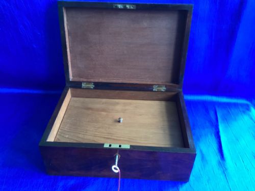 ANTIQUE GEORGIAN MAHOGANY KEEPSAKE BOX - ADDITIONAL PHOTO 5