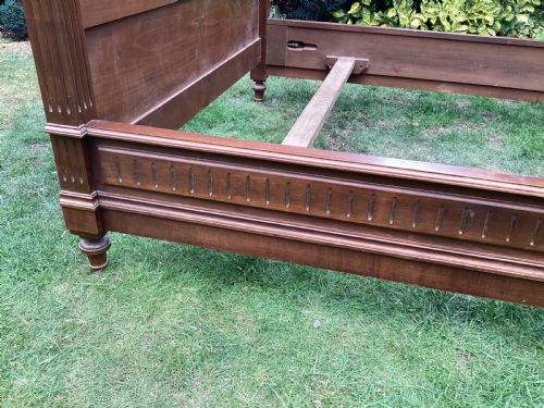 ANTIQUE VICTORIAN FRENCH WALNUT DOUBLE BED - ADDITIONAL PHOTO 10