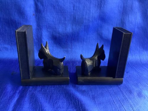 ANTIQUE ART DECO SCOTTIE WESTIE BOOK ENDS - ADDITIONAL PHOTO 4