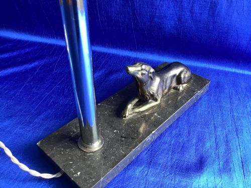 ART DECO FRENCH MARBLE TABLE LAMP - ADDITIONAL PHOTO 3