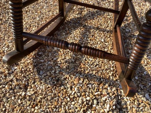 ANTIQUE GEORGIAN MAHOGANY CHILDS ROCKING CHAIR - ADDITIONAL PHOTO 5