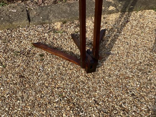 ANTIQUE VICTORIAN MAHOGANY STUDIO ARTISTS EASEL - ADDITIONAL PHOTO 1