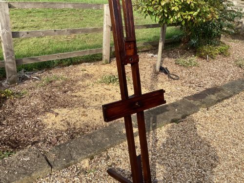 ANTIQUE VICTORIAN MAHOGANY STUDIO ARTISTS EASEL - ADDITIONAL PHOTO 9
