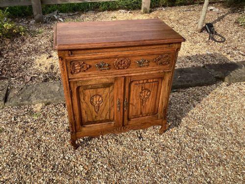 antique french oak cupboard - CATEGORY: ANTIQUE SIDEBOARDS - DATED 1930