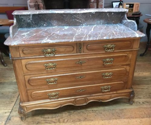 ANTIQUE WALNUT FRENCH LOUIS XV COMMODE CHEST - ADDITIONAL PHOTO 3