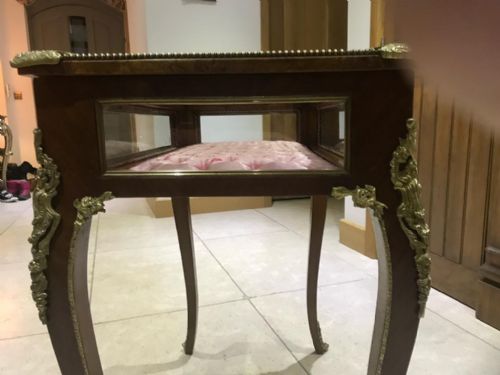 ANTIQUE FRENCH WALNUT BIJOUTERIE CABINET - ADDITIONAL PHOTO 2