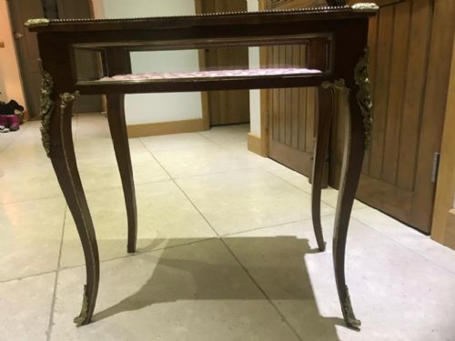 ANTIQUE FRENCH WALNUT BIJOUTERIE CABINET - ADDITIONAL PHOTO 8