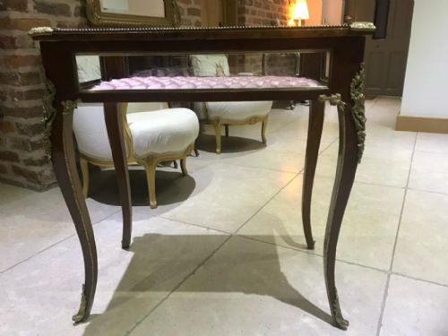 ANTIQUE FRENCH WALNUT BIJOUTERIE CABINET - ADDITIONAL PHOTO 14