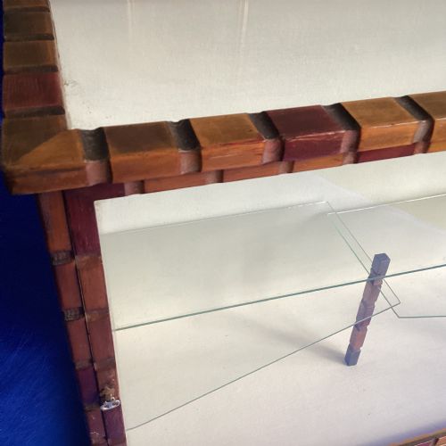 ANTIQUE ART DECO GLASS DISPLAY CASE - ADDITIONAL PHOTO 5