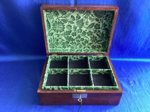 VICTORIAN ROSEWOOD JEWELLERYWATCH BOX - ADDITIONAL PHOTO 3