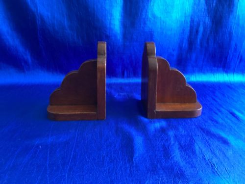 art deco mahogany book ends - CATEGORY: ANTIQUE MISCELLANEOUS - DATED 1930