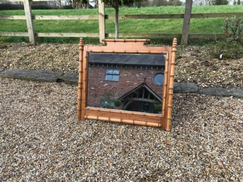 antique french faux bamboo mirror - CATEGORY: ANTIQUE MIRRORS - DATED VICTORIAN