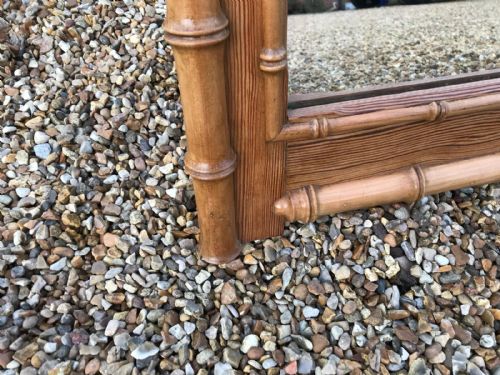 ANTIQUE FRENCH FAUX BAMBOO MIRROR - ADDITIONAL PHOTO 3