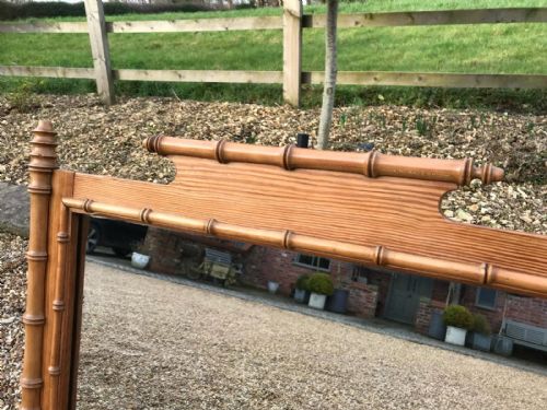 ANTIQUE FRENCH FAUX BAMBOO MIRROR - ADDITIONAL PHOTO 7