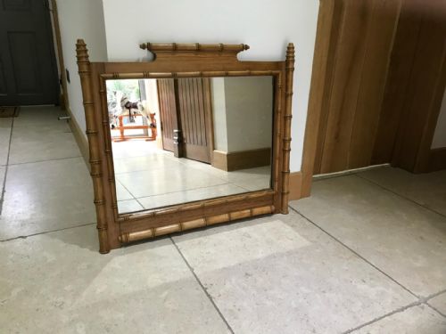 ANTIQUE FRENCH FAUX BAMBOO MIRROR - ADDITIONAL PHOTO 10