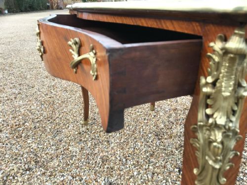 ANTIQUE FRENCH BUREAU PLAT - ADDITIONAL PHOTO 1