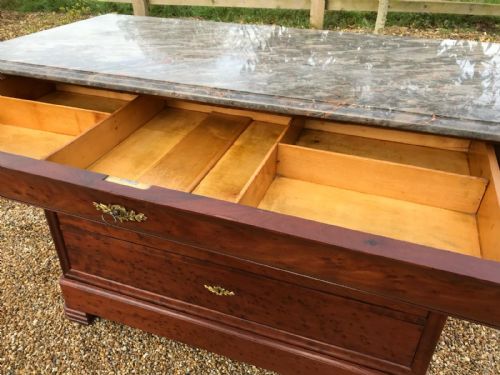 ANTIQUE FRENCH COMMODE CHEST OF DRAWERS - ADDITIONAL PHOTO 1