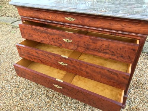 ANTIQUE FRENCH COMMODE CHEST OF DRAWERS - ADDITIONAL PHOTO 3