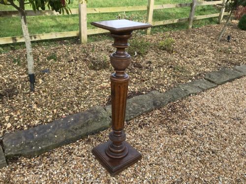 antique french walnut torchere pedestal - CATEGORY: ANTIQUE MISCELLANEOUS - DATED 1900