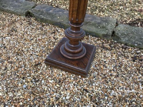 ANTIQUE FRENCH WALNUT TORCHERE PEDESTAL - ADDITIONAL PHOTO 1