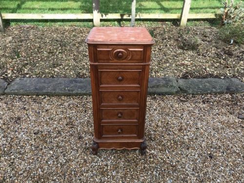antique french bedside cabinet - CATEGORY: ANTIQUE CUPBOARDS - DATED EDWARDIAN