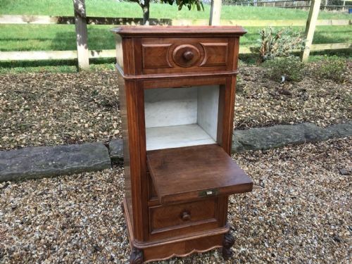 ANTIQUE FRENCH BEDSIDE CABINET - ADDITIONAL PHOTO 3