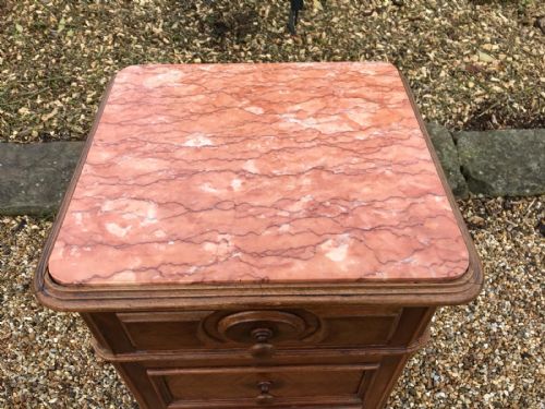 ANTIQUE FRENCH BEDSIDE CABINET - ADDITIONAL PHOTO 7