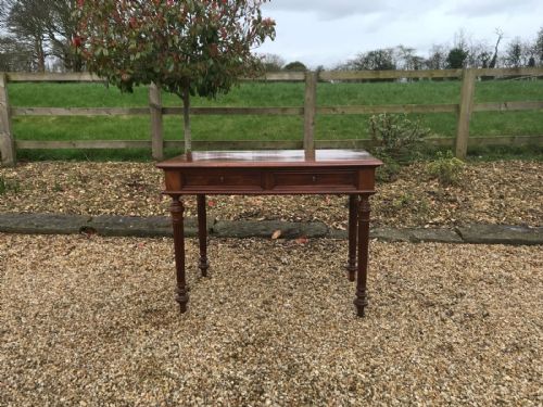 antique french mahogany writing table - CATEGORY: ANTIQUE TABLES - DATED VICTORIAN
